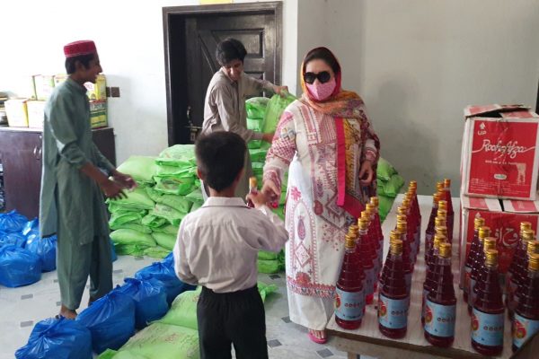 2022 05 01 – H.E RAHEELA KHAN Distributes Food Rations As EID GIFTS At Her Burma Town School Campus