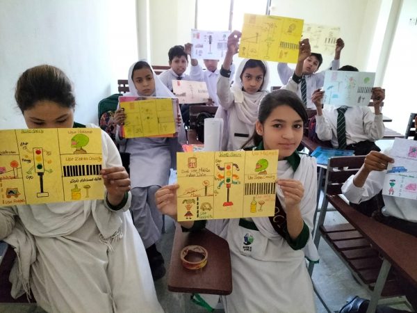 2022 10 18 – Traffic Safety Lessons At INNER VOICE EDUCATION SYSTEM Burma Town Islamabad Campus