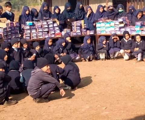 2022 12 13 – H.E RAHEELA KHAN Distributes SHOES and SOCKS at INNER VOICE Muzaffarabad Campus