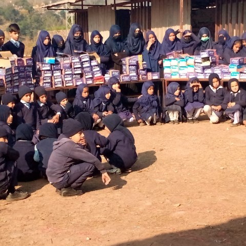 2022 12 13 – H.E RAHEELA KHAN Distributes SHOES and SOCKS at INNER VOICE Muzaffarabad Campus