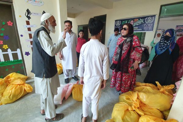 H.E RAHEELA KHAN distributes RAMADAN FOOD RATIONS at Inner Voice Burma Town Campus